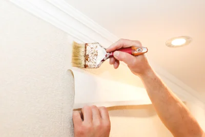 Pose de papier peint au Détroit — revêtements muraux et toiles de verre